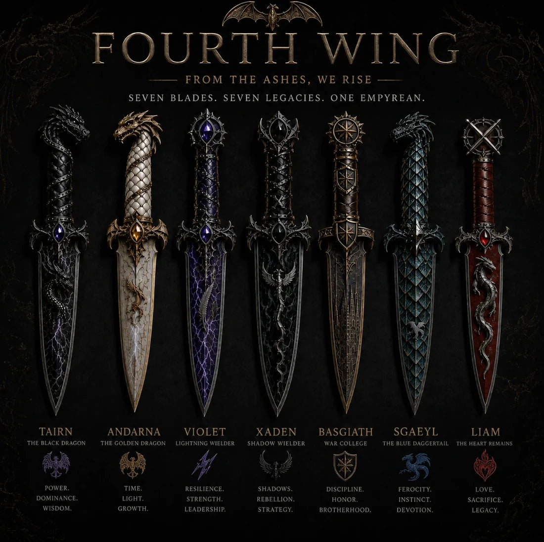 Fourth Wing – The Complete Fantasy Collector's Dagger Set